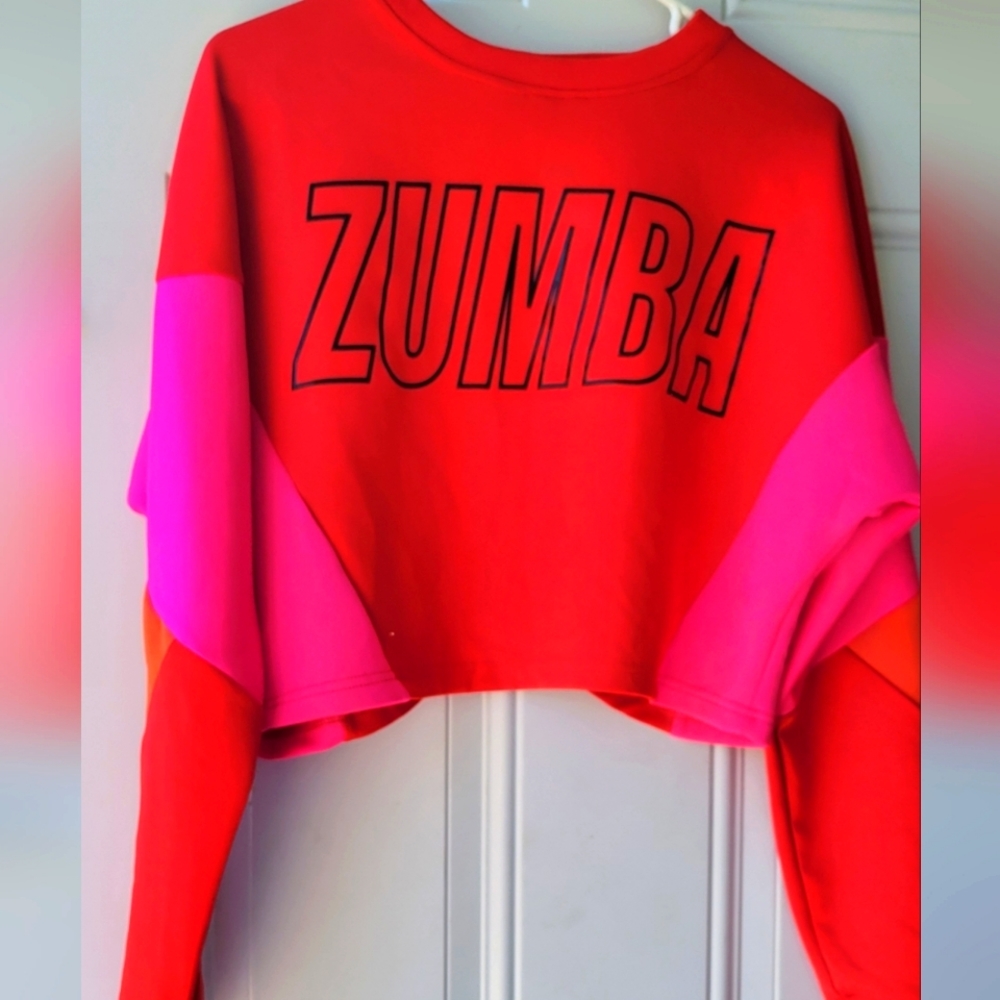 Zumba top Red And Pink Size S New Firm price.